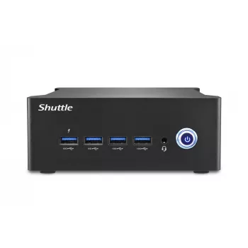 Shuttle Nano PC NT10H5, Intel Core Ultra 5 125H, Intel Arc grafika, 2xHDMI, 2xUSB 4.0 (DP), 2x2.5Gbit LAN, su VESA 24/7 nuolatiniam darbui