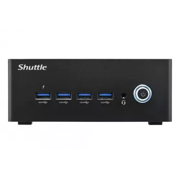 Shuttle Nano PC NT10H5, Intel Core Ultra 5 125H, Intel Arc grafika, 2xHDMI, 2xUSB 4.0 (DP), 2x2.5Gbit LAN, su VESA 24/7 nuolatiniam darbui