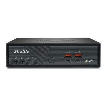 Shuttle Slim AI PC DN11H7 Intel Core Ultra 7 155H, Intel Arc grafika, 2xHDMI, 2x DP, 4x 2.5 Gbit LAN, VESA, 24/7 nuolatinis veikimas