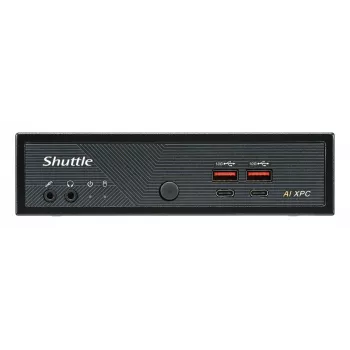 Shuttle Slim AI PC DN11H7 Intel Core Ultra 7 155H, Intel Arc grafika, 2xHDMI, 2x DP, 4x 2.5 Gbit LAN, VESA, 24/7 nuolatinis veikimas