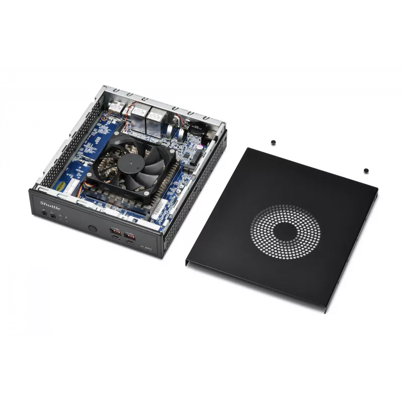 Shuttle DN11H9 Intel Core Ultra 9 185H, Intel Arc grafika, 2xHDMI, 2x DP, 4x 2.5 Gbit LAN, VESA, 24/7 darbui