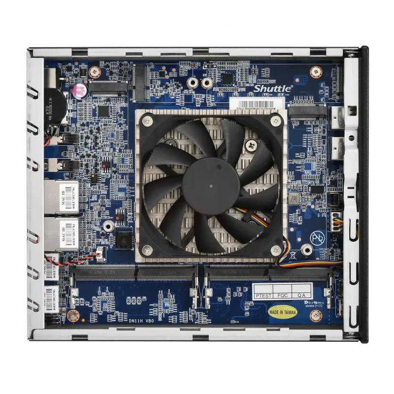 Shuttle DN11H9 Intel Core Ultra 9 185H, Intel Arc grafika, 2xHDMI, 2x DP, 4x 2.5 Gbit LAN, VESA, 24/7 darbui