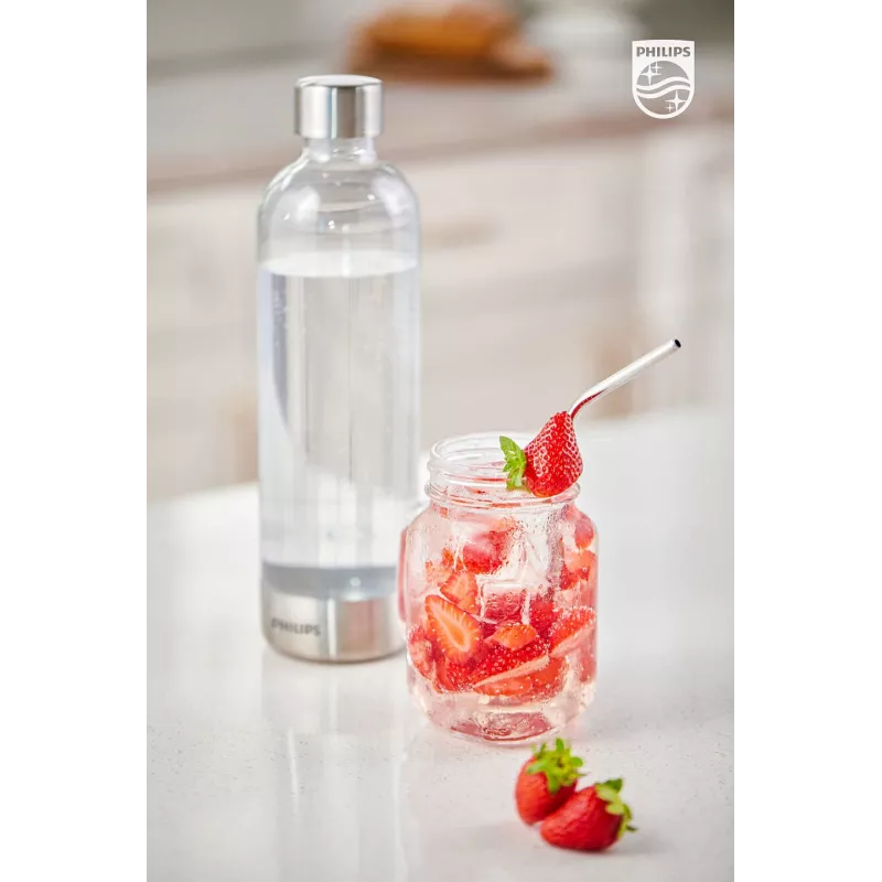 Philips ADD912/10 gazuoto vandens butelis 1000 ml, nerūdijantis plienas