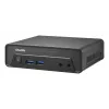 Shuttle Nano PC NE10N, Intel N 100, 1x HDMI, 1x DP, 6x USB, 1x LAN, be ventiliatoriaus, 24/7 darbui, su VESA laikikliu
