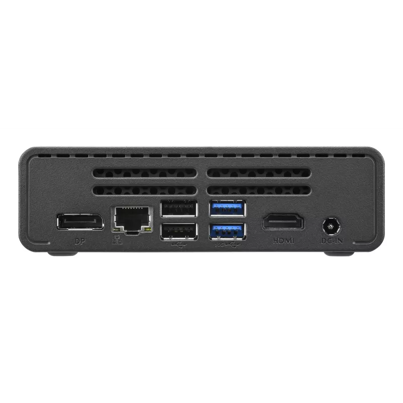 Shuttle Nano PC NE10N, Intel N 100, 1x HDMI, 1x DP, 6x USB, 1x LAN, be ventiliatoriaus, 24/7 darbui, su VESA laikikliu