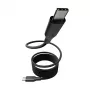 PanzerGlass empower™ by ® Magnetic 240W USB-C į USB-C laidas | USB 2.0 | 1,5 m | Kosminė juoda