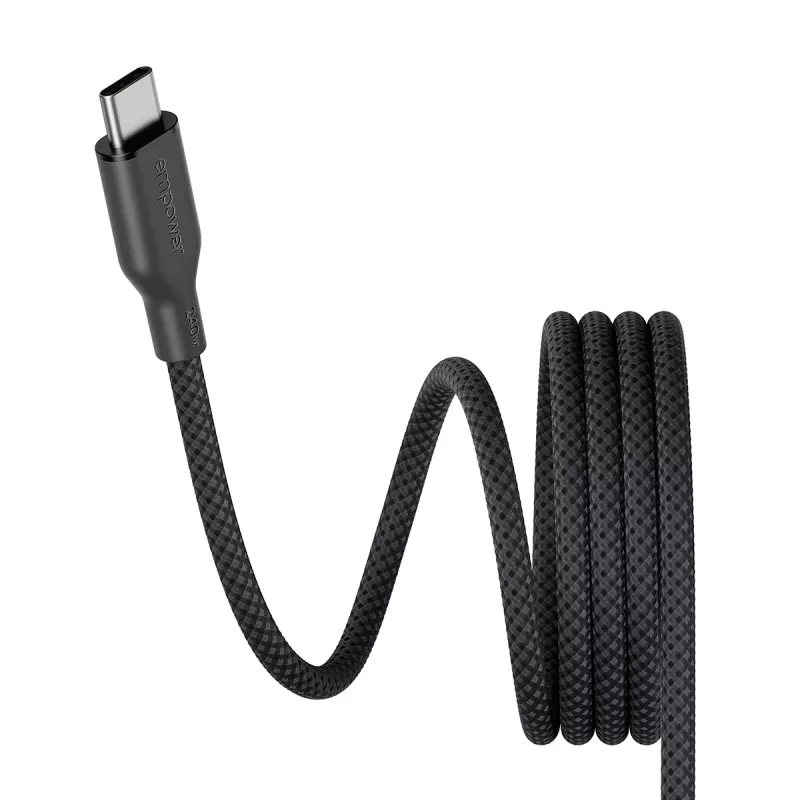 PanzerGlass empower™ by ® Magnetic 240W USB-C į USB-C laidas | USB 2.0 | 1,5 m | Kosminė juoda