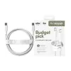 PanzerGlass empower™ by ® Racing USB-C į USB-C laidas 60W | USB 2.0 | 2 m | sidabrinė balta