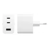 PanzerGlass empower™ by ® Turbo 70W kelių įrenginių įkroviklis su 2 x USB-C + USB-A | EU kištukas | sidabriškai balta