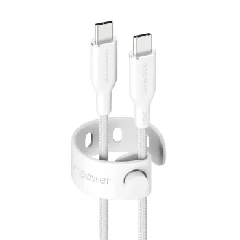 PanzerGlass empower™ by ® Racing 240W USB-C į USB-C laidas | USB 2.0 | 1,2 m | sidabriškai baltas