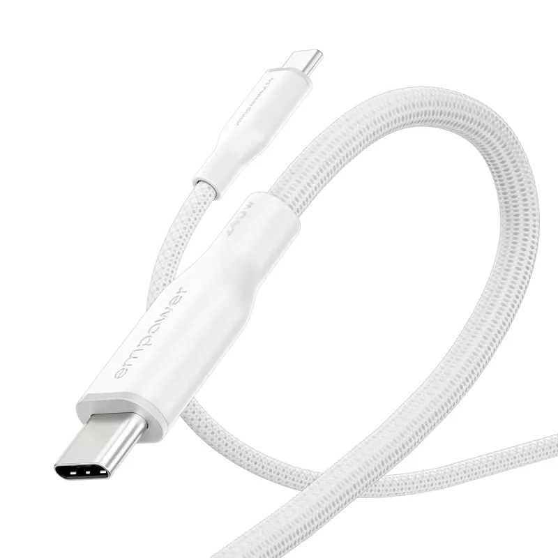 PanzerGlass empower™ by ® Racing 240W USB-C į USB-C laidas | USB 2.0 | 1,2 m | sidabriškai baltas