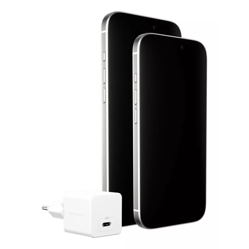 PanzerGlass empower™ by ® Turbo 30W įkroviklis vienas USB-C | EU kištukas | sidabrinė balta