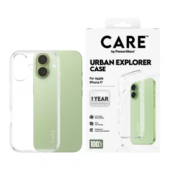 PanzerGlass CARE™ by ® Urban Explorer Dėklas Skaidrus iPhone 17
