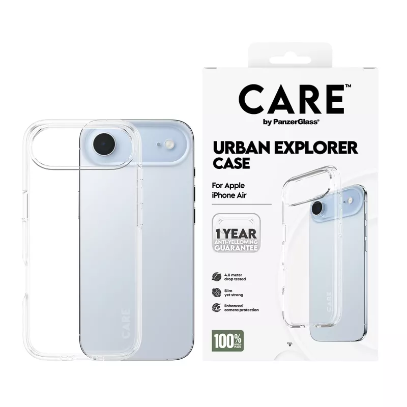 PanzerGlass CARE™ by ® Urban Explorer Dėklas Skaidrus iPhone Air