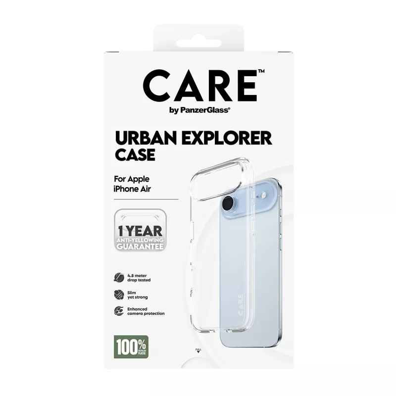 PanzerGlass CARE™ by ® Urban Explorer Dėklas Skaidrus iPhone Air
