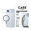 PanzerGlass CARE by Flagship Case permatas dėklas iPhone 17 Air skaidrus Urban Explorer Black MagSafe