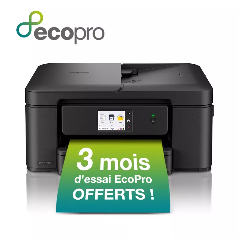 Brother 3 viename kompaktiškas belaidis rašalinis spausdintuvas DCP-J1460DW, spalvotas spausdinimas, 1200 x 6000 DPI, spalvotas kopijavimas, A4, juodas