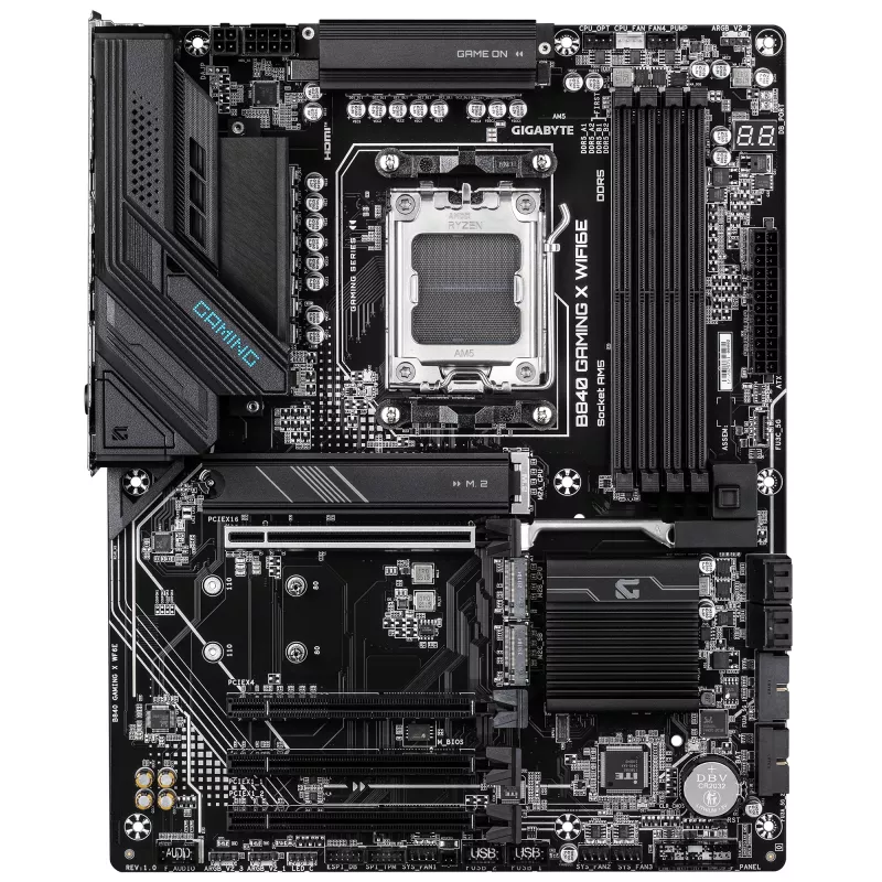 Motininė plokštė GIGABYTE B840 GAMING X WIFI6E, AMD B550, lizdas AM5, ATX