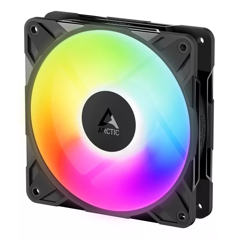 ARCTIC Freezer P12 Pro Reverse A-RGB 120 mm A-RGB ventiliatorius su PWM ir kabelio dalikliu