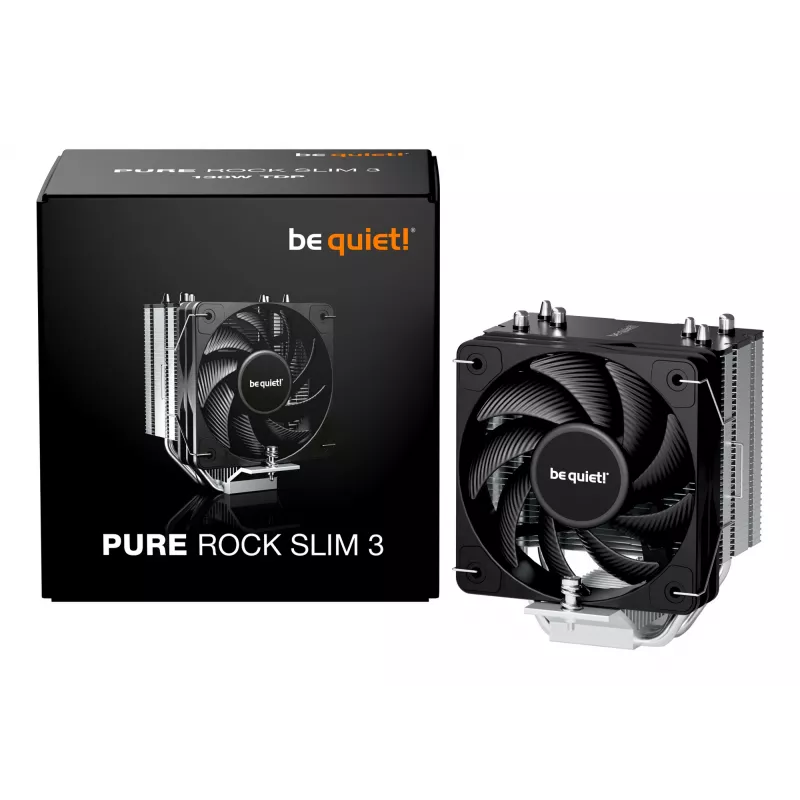 be quiet Pure Rock Slim 3 procesoriaus oro aušintuvas 10 cm sidabrinis 1 vnt.
