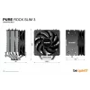 be quiet Pure Rock Slim 3 procesoriaus oro aušintuvas 10 cm sidabrinis 1 vnt.