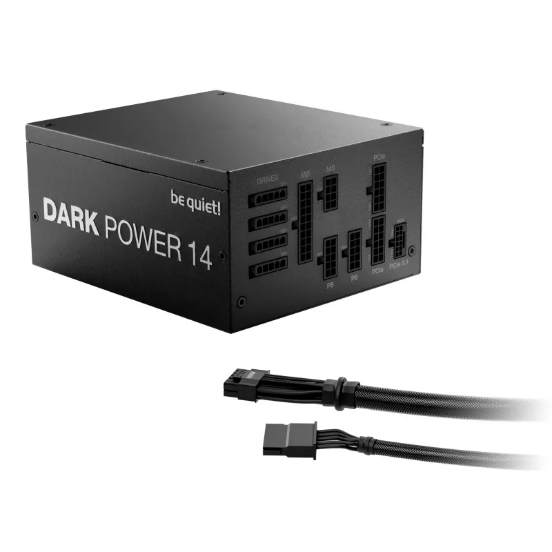 be quiet! Dark Power 14 850 W - 80 Plus Titanium maitinimo blokas 20+4 pin ATX ATX Juodas