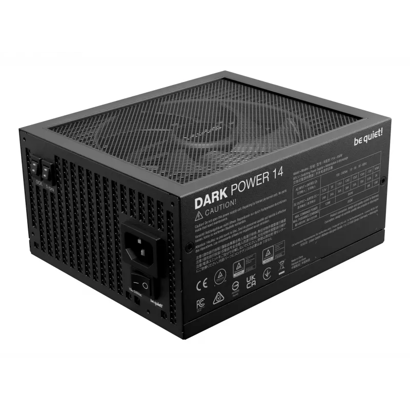 be quiet! Dark Power 14 850 W - 80 Plus Titanium maitinimo blokas 20+4 pin ATX ATX Juodas