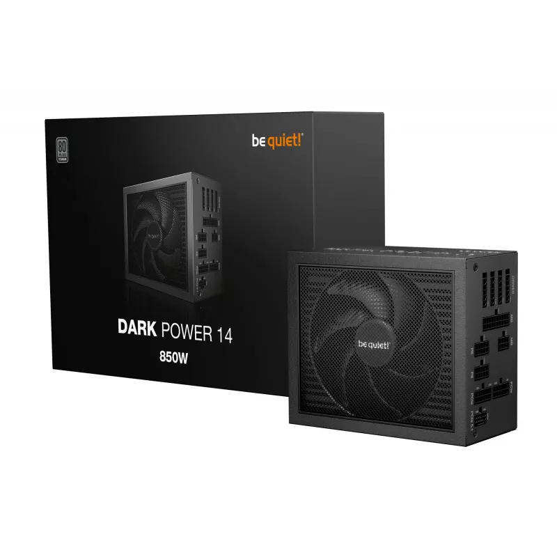 be quiet! Dark Power 14 850 W - 80 Plus Titanium maitinimo blokas 20+4 pin ATX ATX Juodas