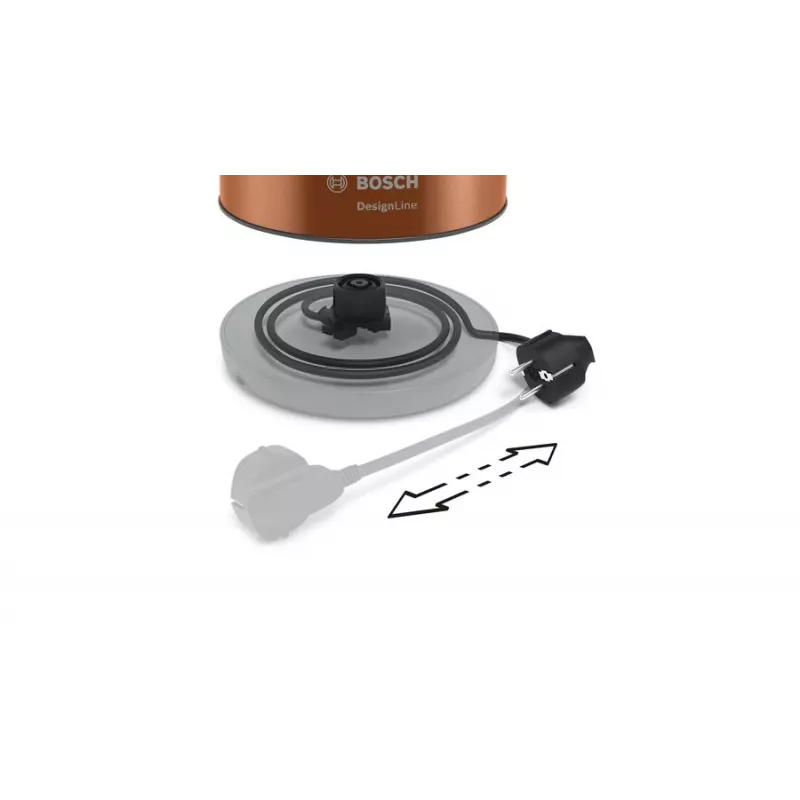 Bosch TWK4P439 elektrinis virdulys 1,7 L 2400 W juodas, auksinis