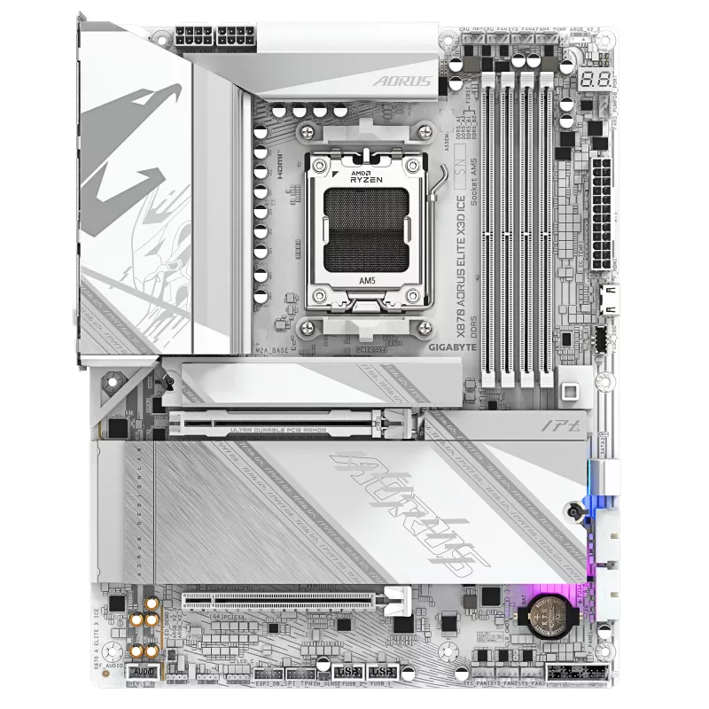 Motininė plokštė GIGABYTE X870 AORUS ELITE X3D ICE, AMD X870, Socket AM5, ATX