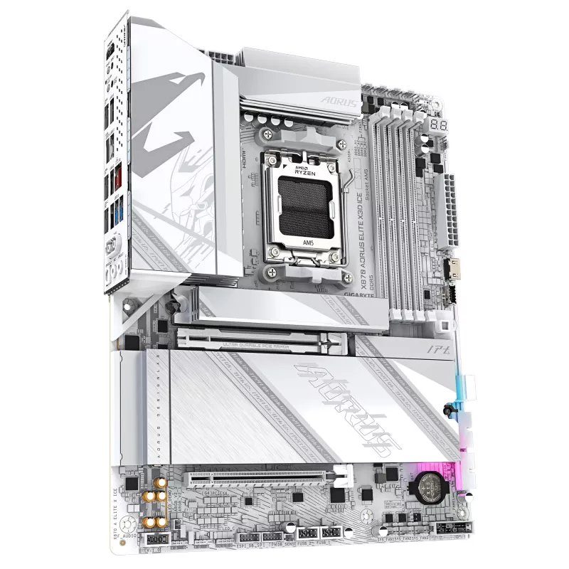 Motininė plokštė GIGABYTE X870 AORUS ELITE X3D ICE, AMD X870, Socket AM5, ATX