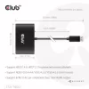 CLUB3D Quad DisplayPort Hub – 4 x 4K raiška @ 30Hz, MST palaikymas