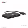 CLUB3D Quad DisplayPort Hub – 4 x 4K raiška @ 30Hz, MST palaikymas