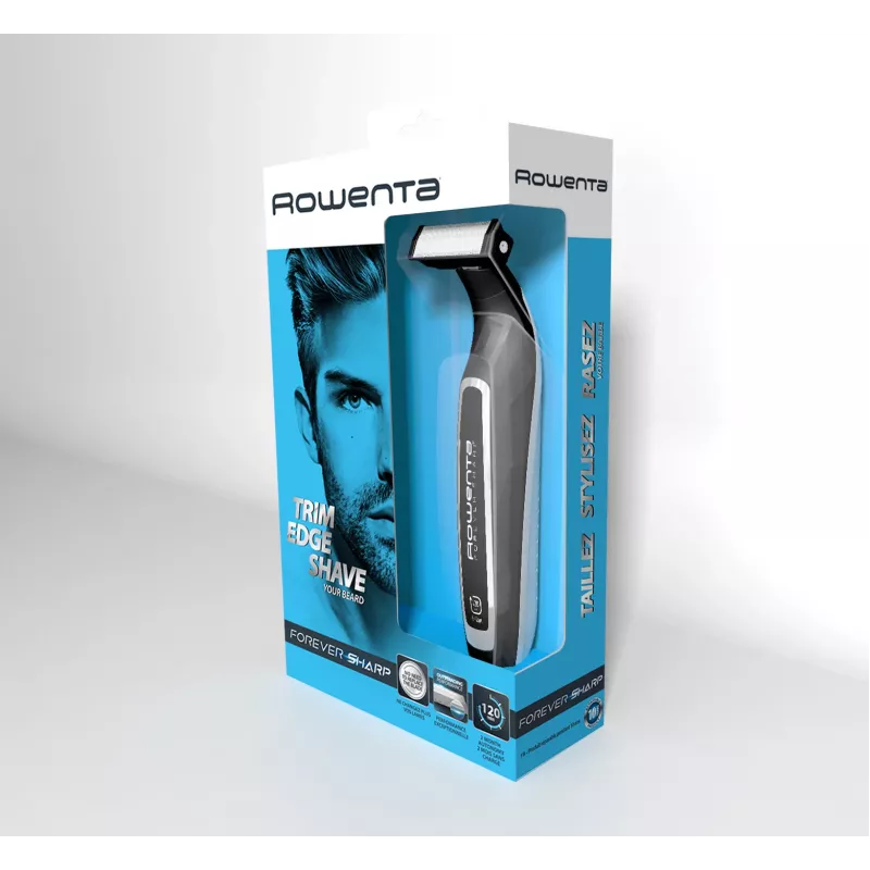 Rowenta Forever Sharp TN6000 barzdaskutė – kirpkite, formuokite ir skutkite, 120 min. veikimo