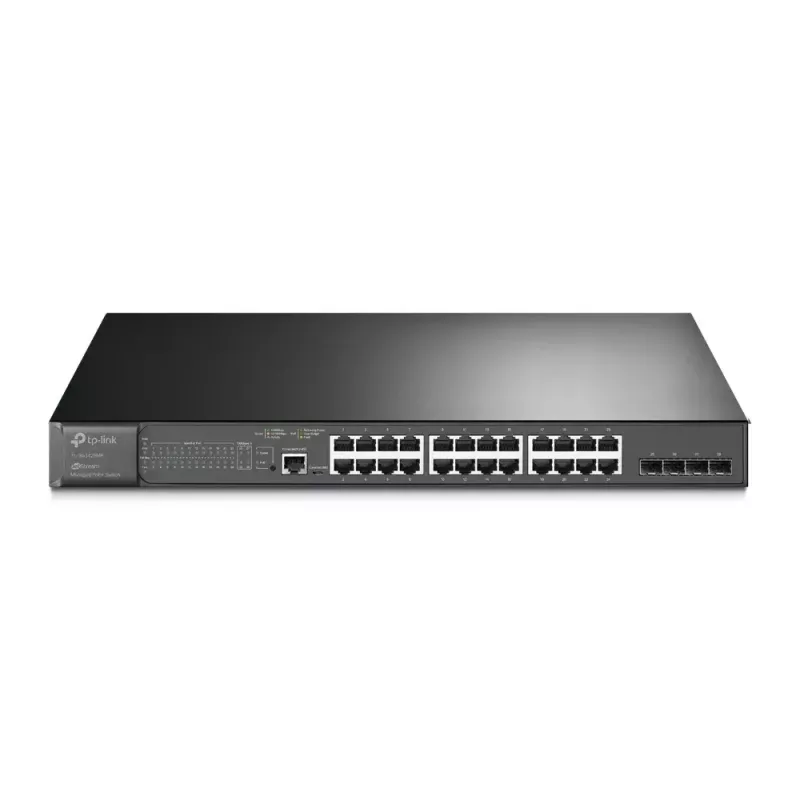TP-Link Omada 28 prievadų Gigabit L2+ valdomas jungiklis su 24 prievadais PoE+
