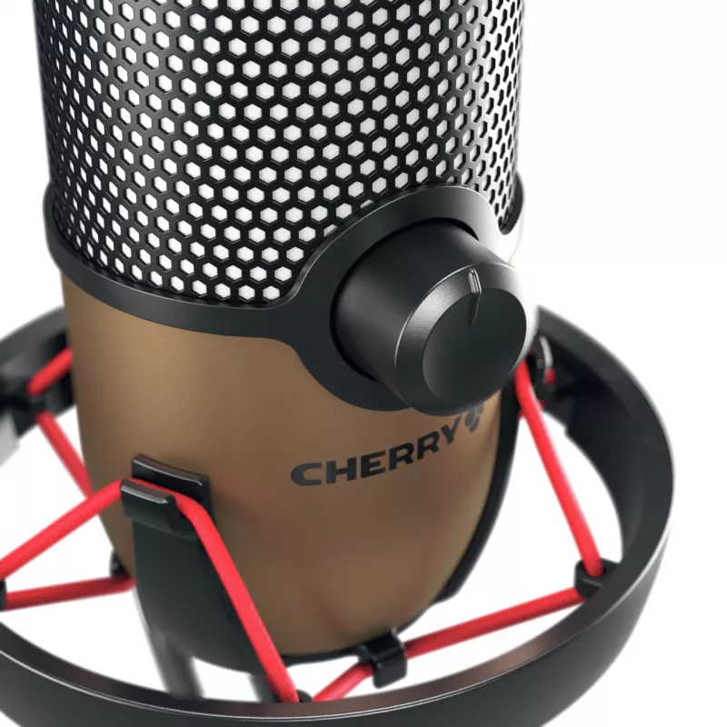 CHERRY UM 9.0 PRO RGB juodas, varinis stalinis mikrofonas