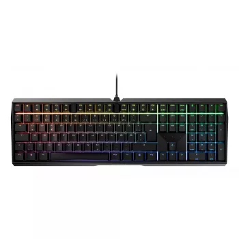 CHERRY MX 3.0S RGB klaviatūra žaidimams USB QWERTZ vokiška juoda