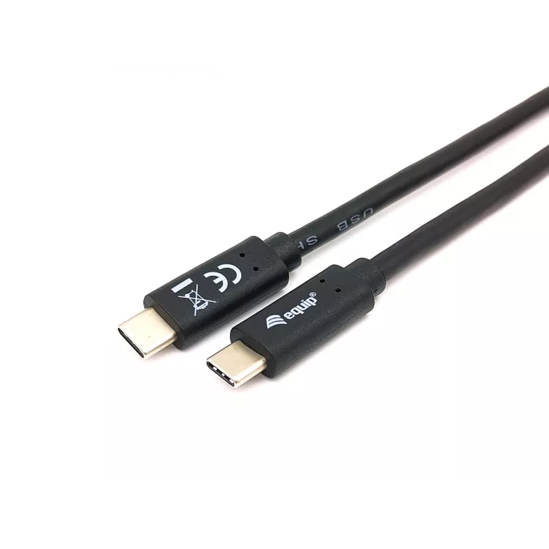 Equip USB 3.2 Gen 1x1 Type-C į C laidas, vyriškas/vyriškas, 2 m, juodas