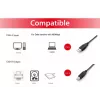 Equip USB 2.0 A tipo į B tipo laidas, 2 m, juodas