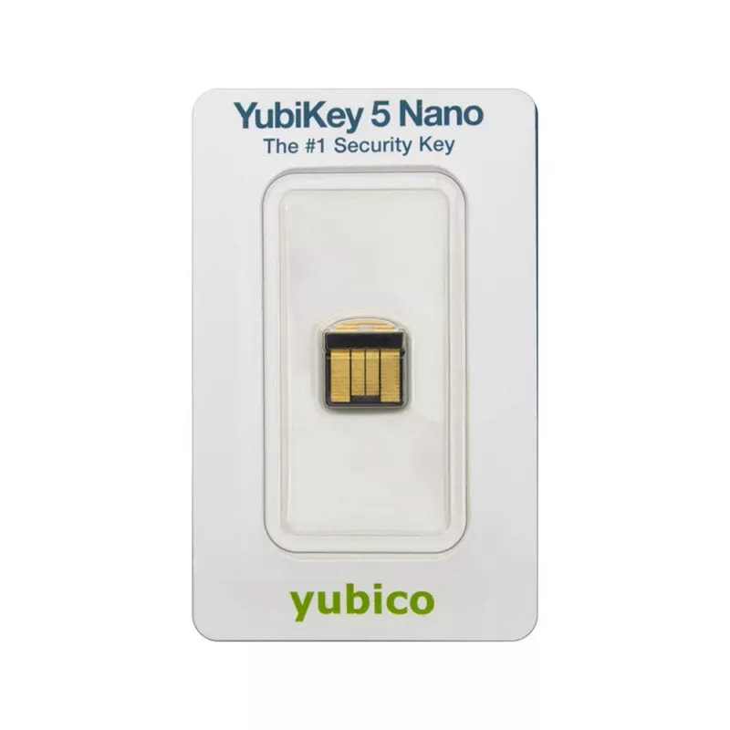 Yubico YubiKey 5 Nano saugos raktas