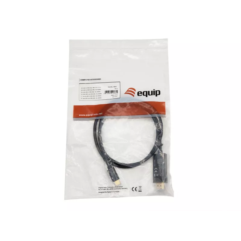 Equip USB-C į HDMI laidas, M/M, 1,0 m, 4K/30Hz