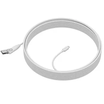 LOGITECH Rally Mic Pod prailginimo kabelis, baltas, 10 m