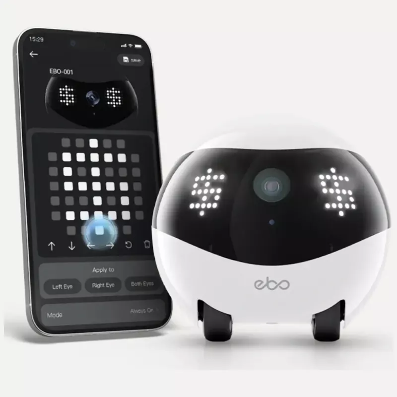 Stebėjimo robotas Enabot EBO AIR 2 – mobili namų kamera, rožinė