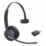 Yealink WH64 Hybrid Mono Teams Ausinės Belaidės Antgalvės Biuro/Skambučių Centro Micro-USB Juodos