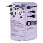 Verbatim Charge 'n' Travel 70W 2C ištraukiamas universalus kelioninis adapteris violetinis