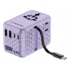 Verbatim Charge 'n' Travel 100W Universalus kelioninis adapteris su įtraukiamu kabeliu Violetinė
