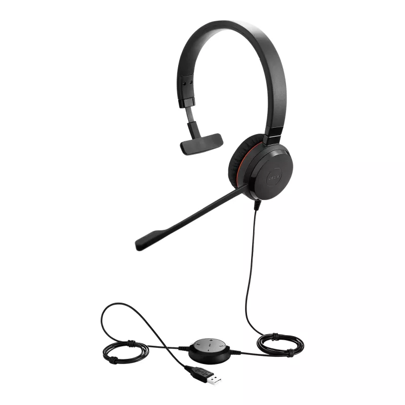 Jabra EVOLVE 30 II UC Mono, laidinis, 150–7000 Hz, biurui/skambučių centrui, 142 g, ausinės, juodos