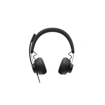 LOGITECH Zone Wired USB-C / USB-A ausinės, sertifikuotos Microsoft Teams, juodos