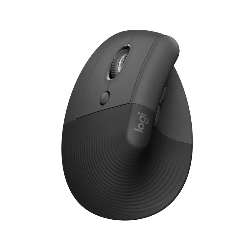 LOGITECH Wireless Mouse Lift For Business kairiarankiams Graphite/juoda
