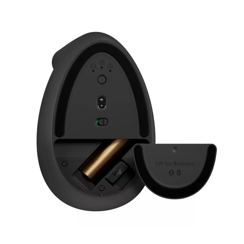 LOGITECH Wireless Mouse Lift For Business kairiarankiams Graphite/juoda